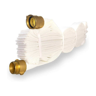 Standpipe Paragon Single Jacket Rack and Reel Sprinkler Fire Hose w/Brass NPSH/NST Coupling Adapter - Ready to be Clipped in 1 1/2