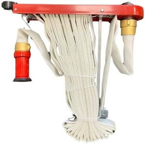 Assembled Paragon 100ft Hose & Rack Ready to apply on Standpipe Sprinkler System - Nozzle Included image 0