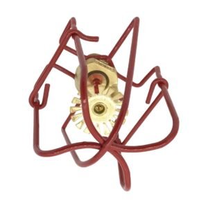 Happy Tree (6 Pack) 1/2" IPS Fire Sprinkler Head Guard Cover Red for Pendent & Upright & Horizontal Sidewall Head - Double Hook Fire Sprinkler Head Cover Cage