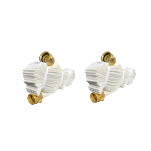 (2-PACK) Standpipe Paragon Single Jacket Standpipe Rack and Reel Sprinkler Fire Hose w/Brass NPSH/NST Coupling Adapter - Ready to be Clipped in 1 1/2" x 75' (Nozzle Included)