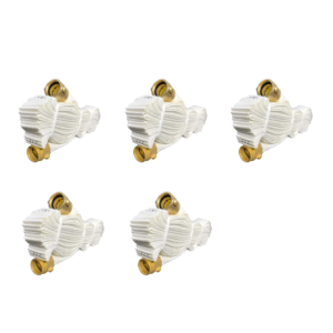 (5-PACK) Standpipe Paragon Single Jacket Standpipe Rack and Reel Sprinkler Fire Hose w/Brass NPSH/NST Coupling Adapter - Ready to be Clipped in 1 1/2" x 75' (Nozzle Included)